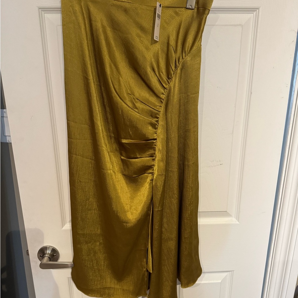 Current Air Asymmetrical Gold Skirt
